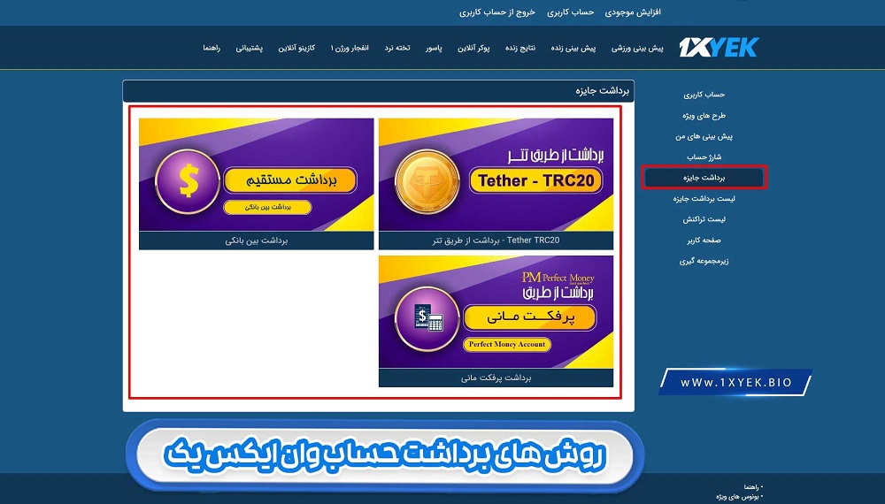 روش های برداشت وان ایکس یک